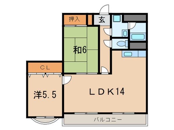 ブリ－ジェ朝日ヶ丘の物件間取画像